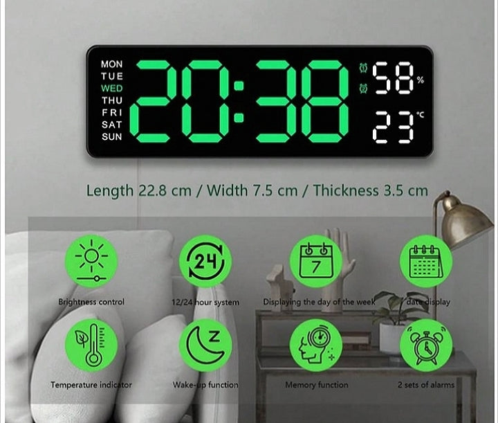 Digital led wall clocks