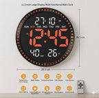 Modern digital led wall clock