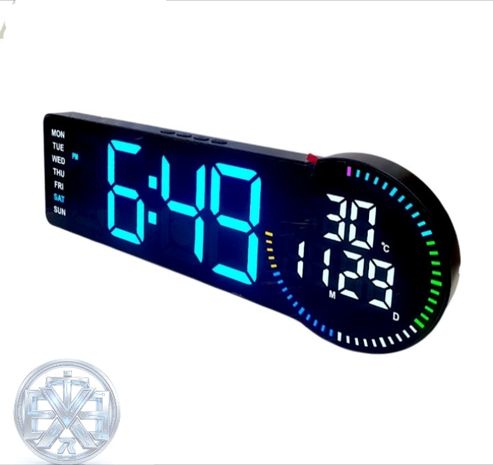 Digital wall clock countdown shap