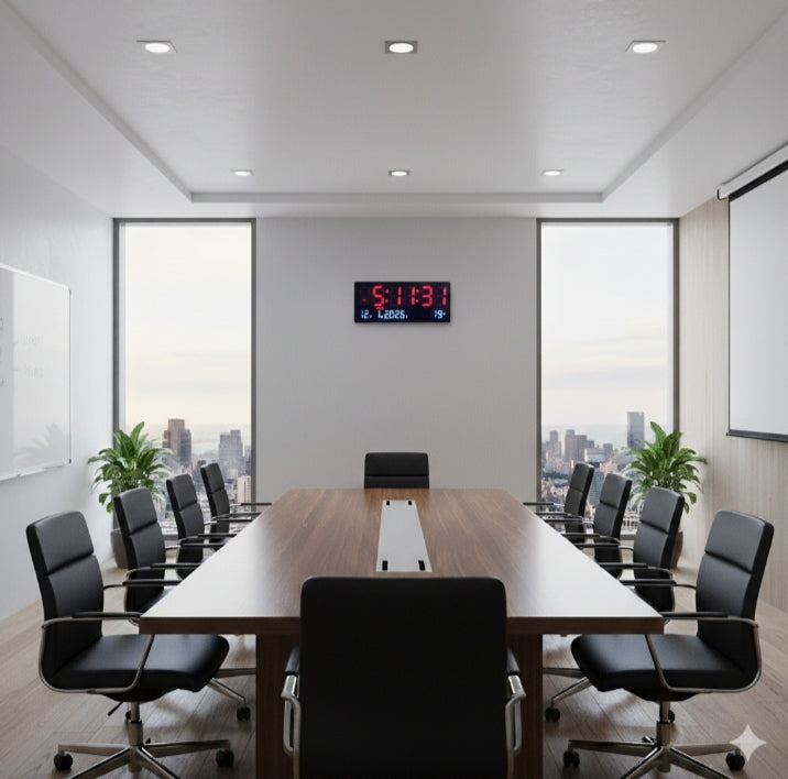 Modern led wall clock