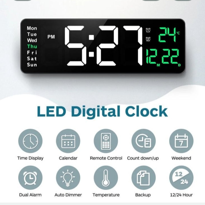 Digital electronic led clock