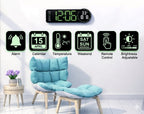 Digital wall clock countdown shap