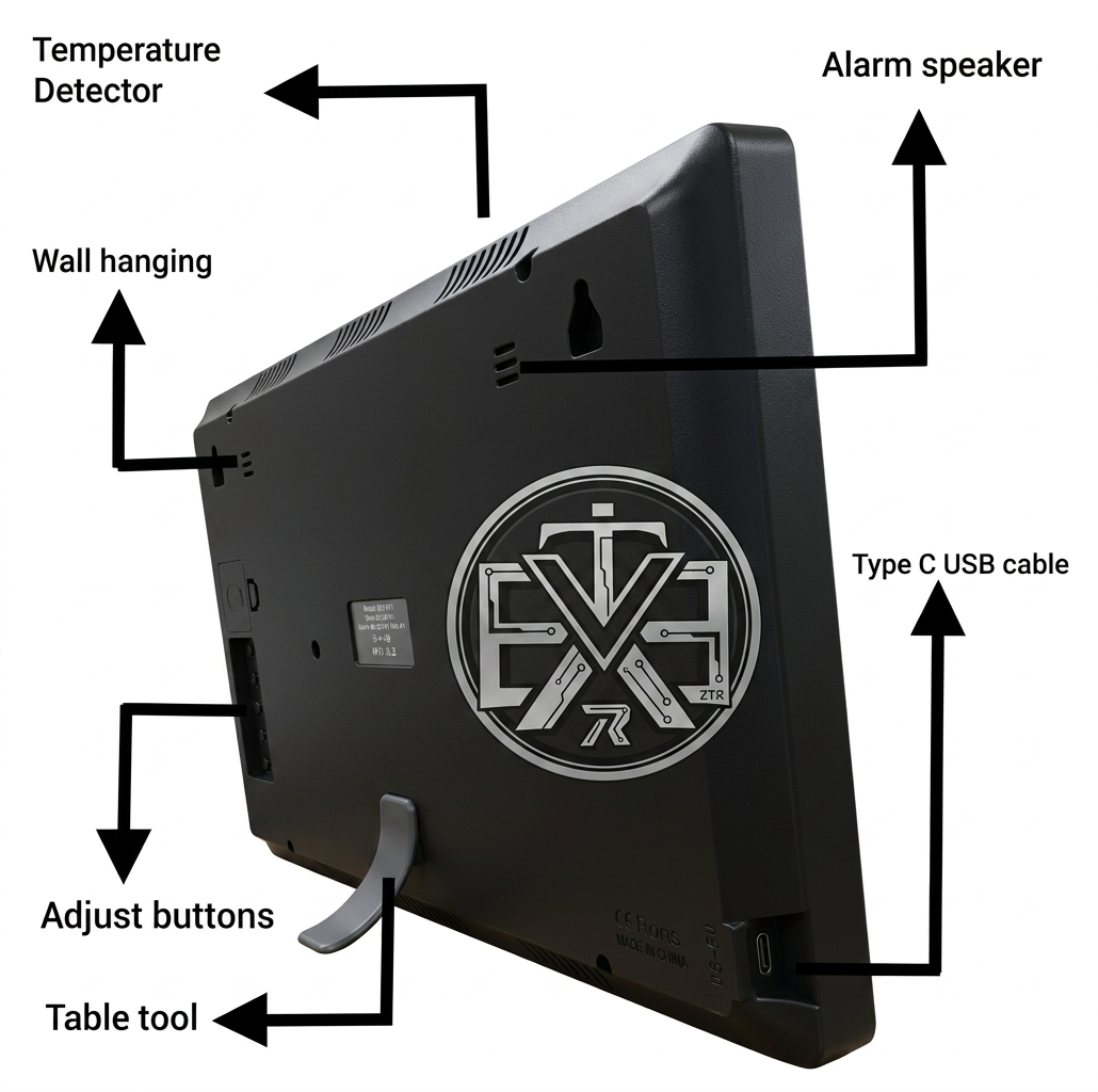 Smart digital led wall clock