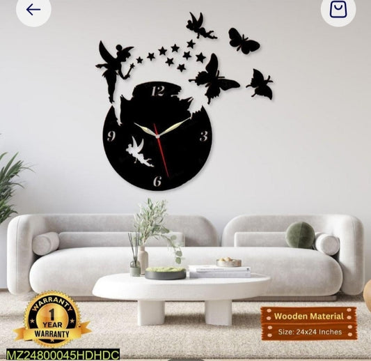Fairy wall clock design