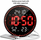 Modern digital led wall clock