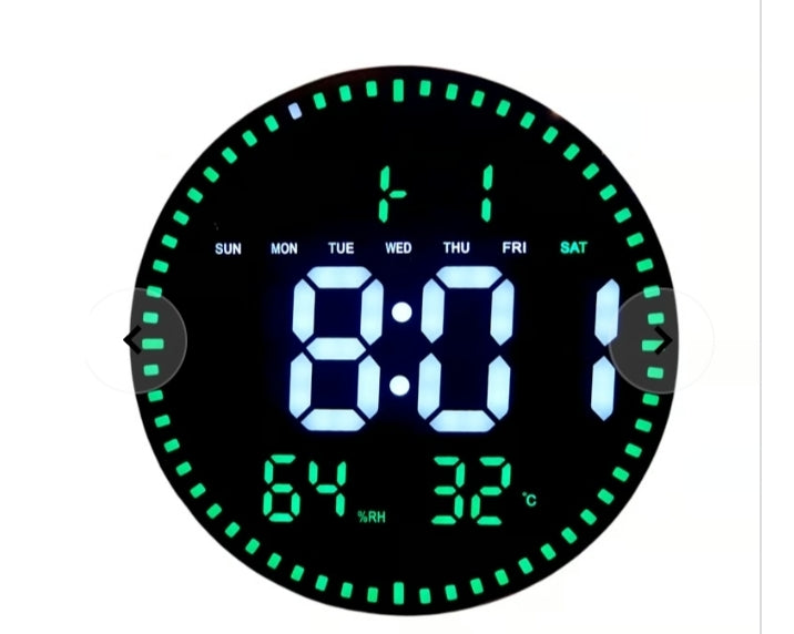 Modern digital led wall clock