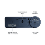 Digital wall clock countdown shap