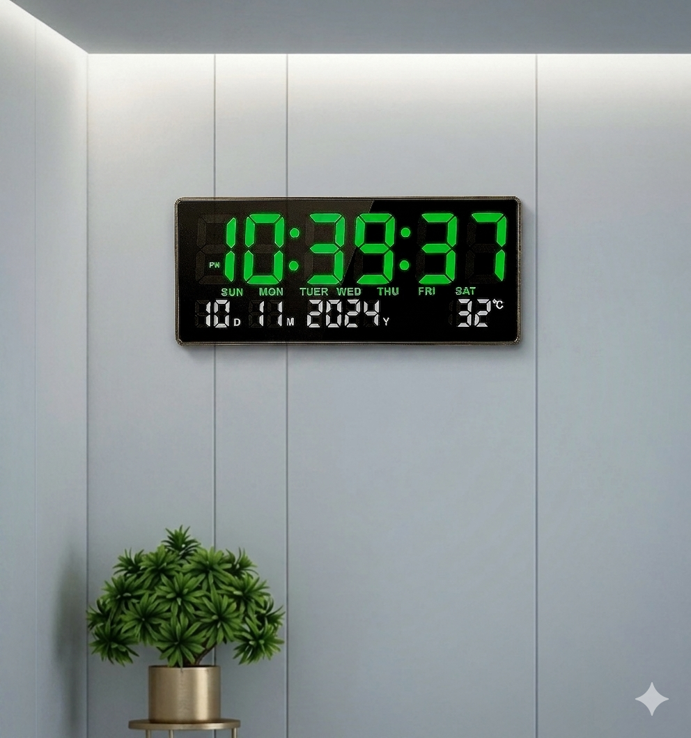 Modern led wall clock