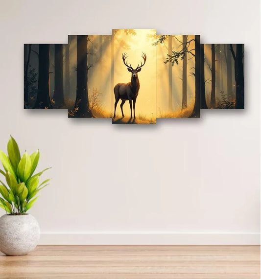 Deer design wall frame