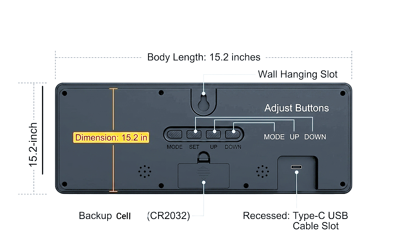 Digital electronic led clock