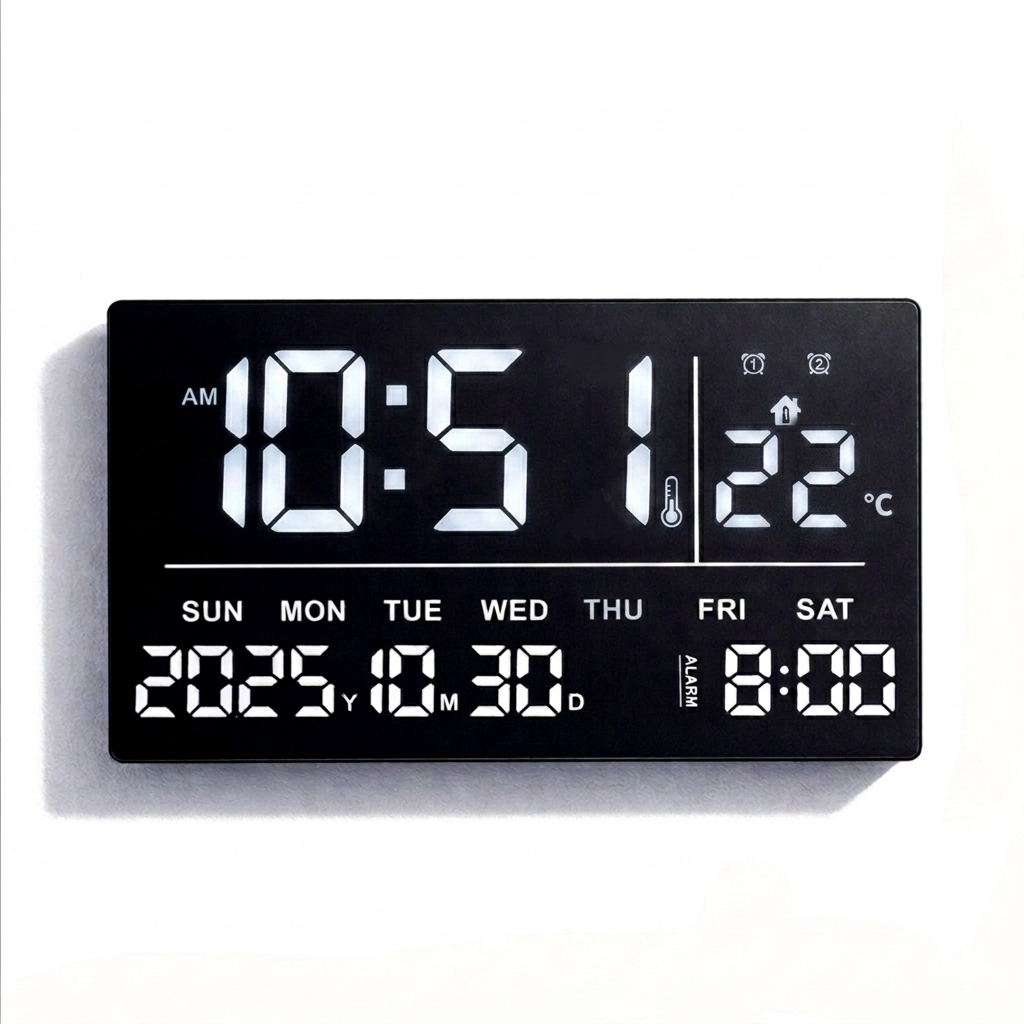 Smart digital led wall clock