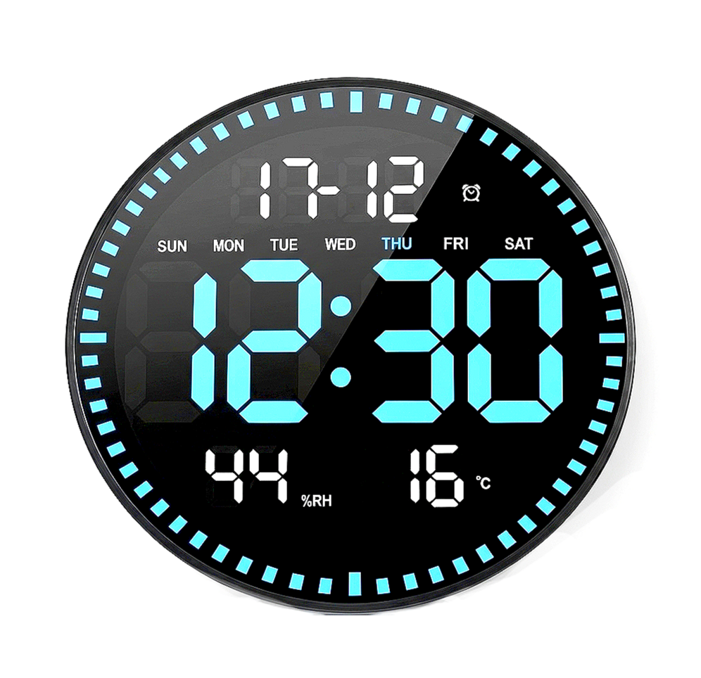 Modern digital led wall clock