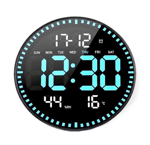 Modern digital led wall clock
