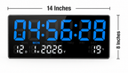 Modern led wall clock