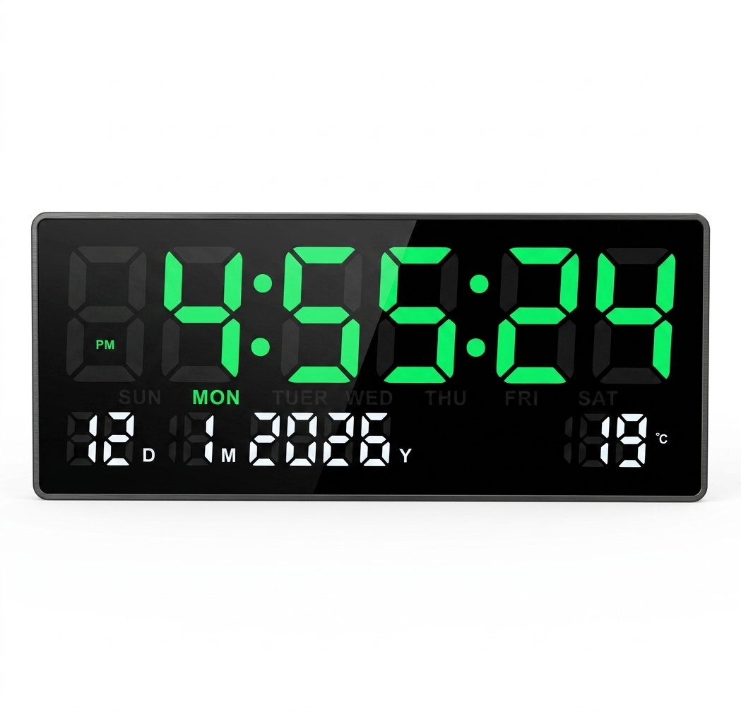 Modern led wall clock