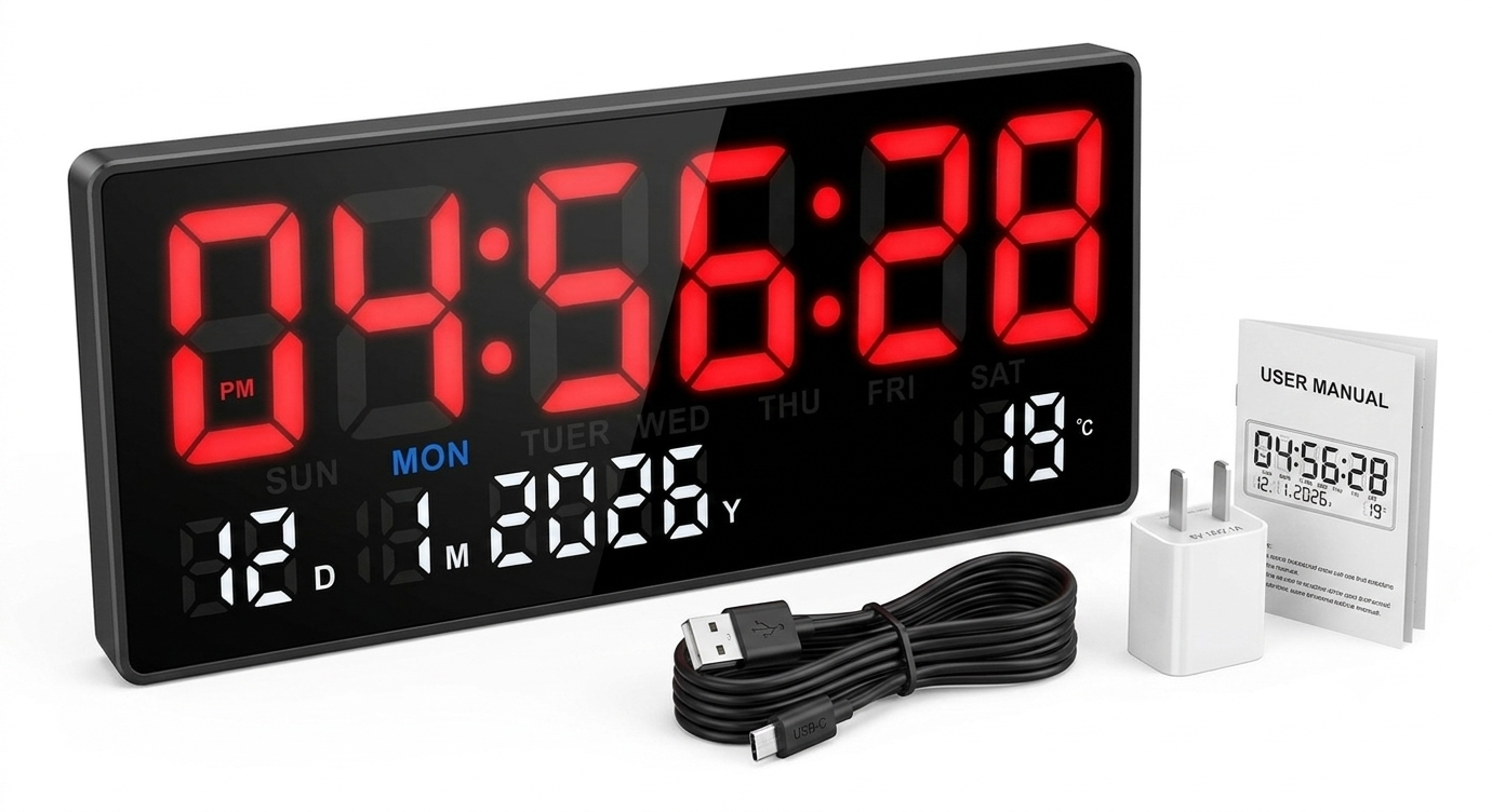 Modern led wall clock