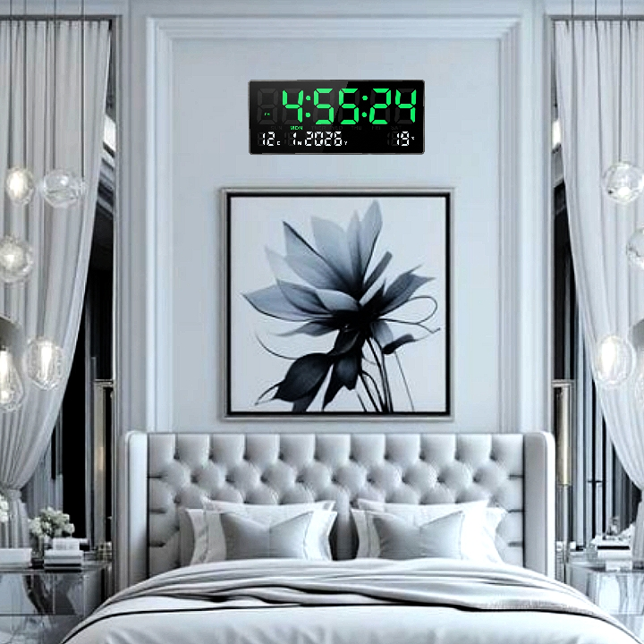 Modern led wall clock